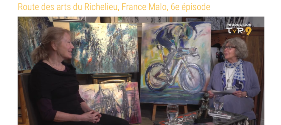 Caroline Carel de TVR9 discute d’art avec France MALO